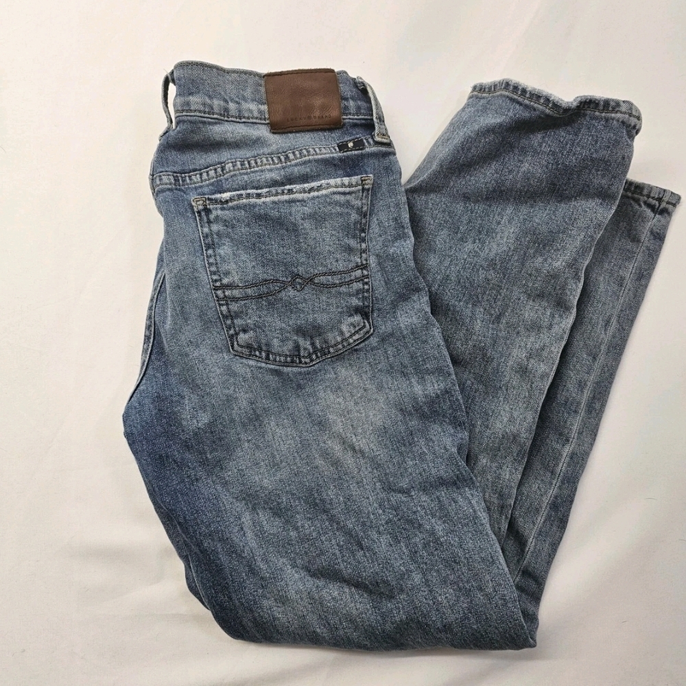 Lucky Brand Sz 6x28 Sweet ‘N Straight Medium Wash Stretch Ankle Crop Jeans Pants